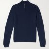 Derek-1 Virgin Wool and Cashmere-Blend Half-Zip Ski Midlayer