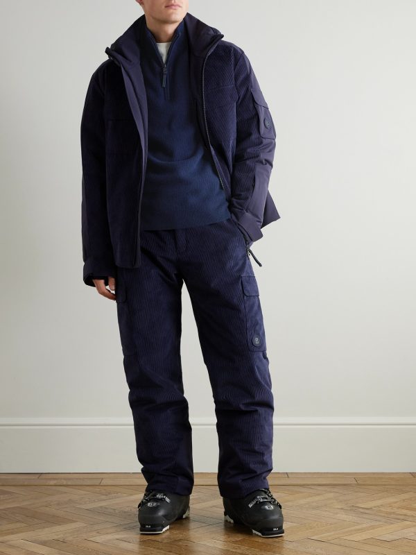 Derek-1 Virgin Wool and Cashmere-Blend Half-Zip Ski Midlayer - OU