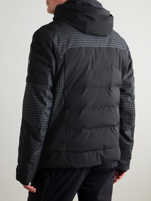 Fionn2-T Panelled Quilted Hooded Ski Jacket - BK