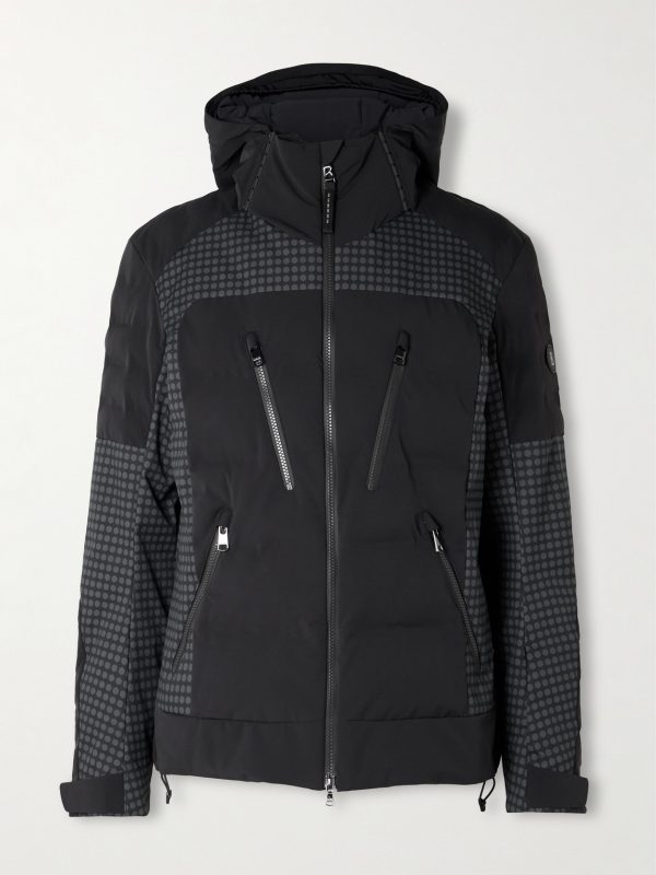 Fionn2-T Panelled Quilted Hooded Ski Jacket