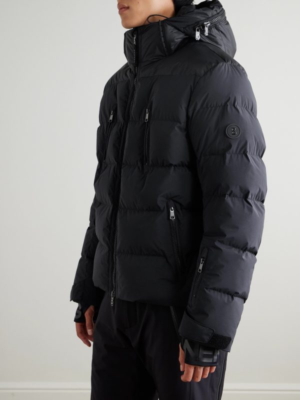 Blaine Panelled Quilted Shell Hooded Jacket - FR