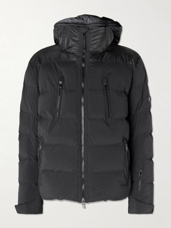 Blaine Panelled Quilted Shell Hooded Jacket