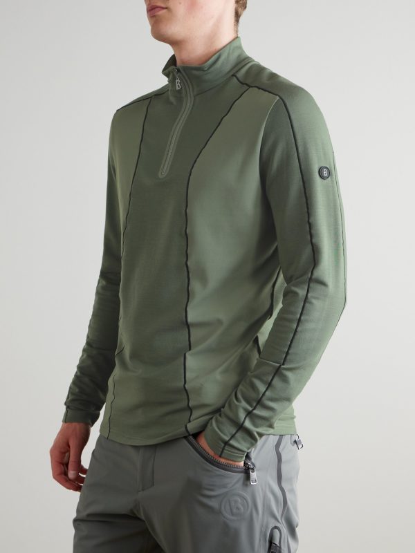 Flynn Stretch-Jersey Half-Zip Base Layer - FR