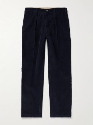 Games Tapered Pleated Cotton-Corduroy Trousers Games Tapered Pleated Cotton-Corduroy Trousers