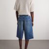 Straight-Leg Denim Shorts - BK Straight-Leg Denim Shorts - BK