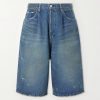Straight-Leg Denim Shorts Straight-Leg Denim Shorts