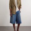Straight-Leg Denim Shorts - OU Straight-Leg Denim Shorts - OU