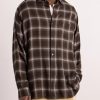 Checked Lyocell-Blend Gauze Shirt - FR Checked Lyocell-Blend Gauze Shirt - FR
