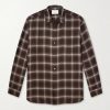 Checked Lyocell-Blend Gauze Shirt Checked Lyocell-Blend Gauze Shirt