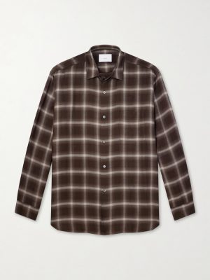 Checked Lyocell-Blend Gauze Shirt Checked Lyocell-Blend Gauze Shirt