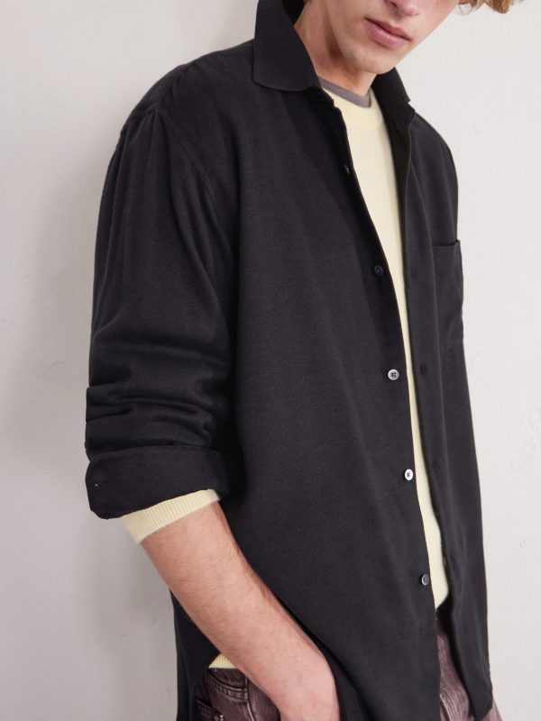 Silk-Blend Flannel Shirt - CU