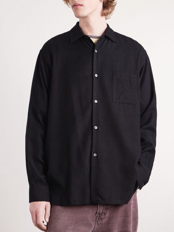 Silk-Blend Flannel Shirt - FR
