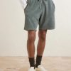 Straight-Leg Cotton-Terry Drawstring Shorts - FR Straight-Leg Cotton-Terry Drawstring Shorts - FR