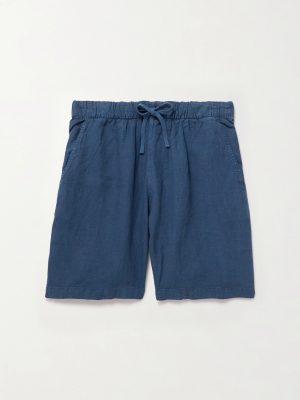 Joggy Straight-Leg Linen Bermuda Shorts Joggy Straight-Leg Linen Bermuda Shorts