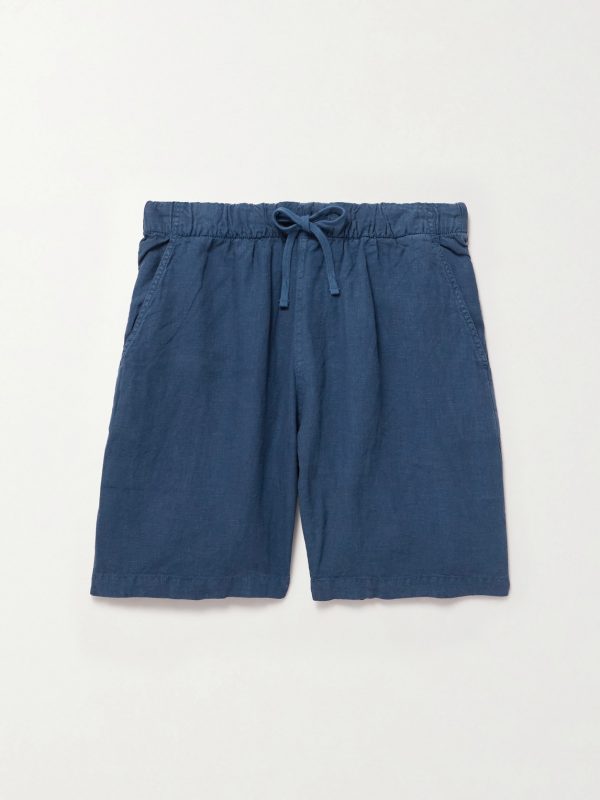 Joggy Straight-Leg Linen Bermuda Shorts Joggy Straight-Leg Linen Bermuda Shorts