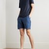 Joggy Straight-Leg Linen Bermuda Shorts - OU Joggy Straight-Leg Linen Bermuda Shorts - OU