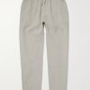 Joggy Tapered Linen Drawstring Trousers Joggy Tapered Linen Drawstring Trousers