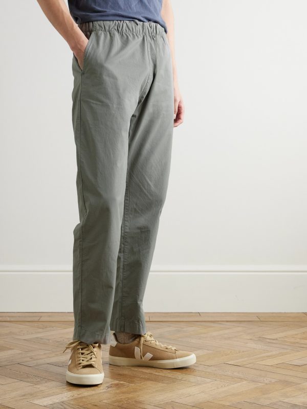 Joggy Straight-Leg Cotton Trousers - FR