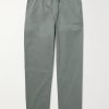 Joggy Straight-Leg Cotton Trousers