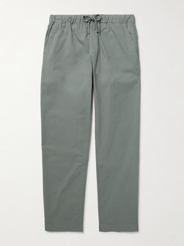 Joggy Straight-Leg Cotton Trousers