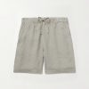 Joggy Straight-Leg Linen Bermuda Shorts Joggy Straight-Leg Linen Bermuda Shorts
