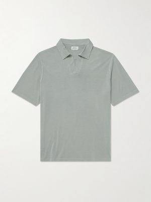 Lyocell and Cotton-Blend Polo Shirt Lyocell and Cotton-Blend Polo Shirt