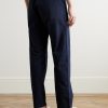 Joggy Straight-Leg Cotton-Twill Trousers - BK Joggy Straight-Leg Cotton-Twill Trousers - BK