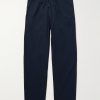 Joggy Straight-Leg Cotton-Twill Trousers Joggy Straight-Leg Cotton-Twill Trousers