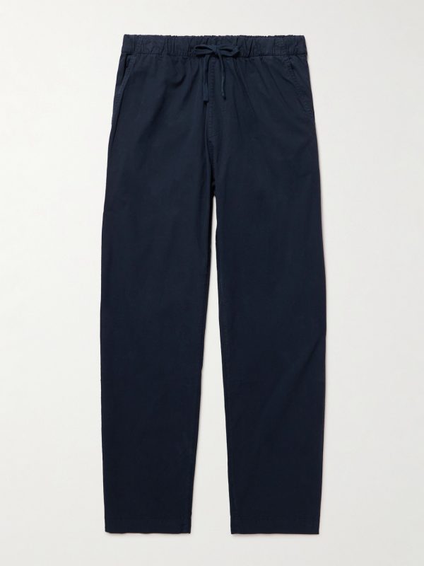 Joggy Straight-Leg Cotton-Twill Trousers Joggy Straight-Leg Cotton-Twill Trousers