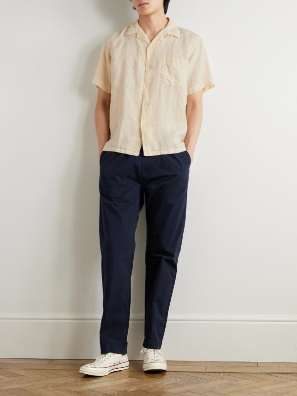 Joggy Straight-Leg Cotton-Twill Trousers - OU Joggy Straight-Leg Cotton-Twill Trousers - OU