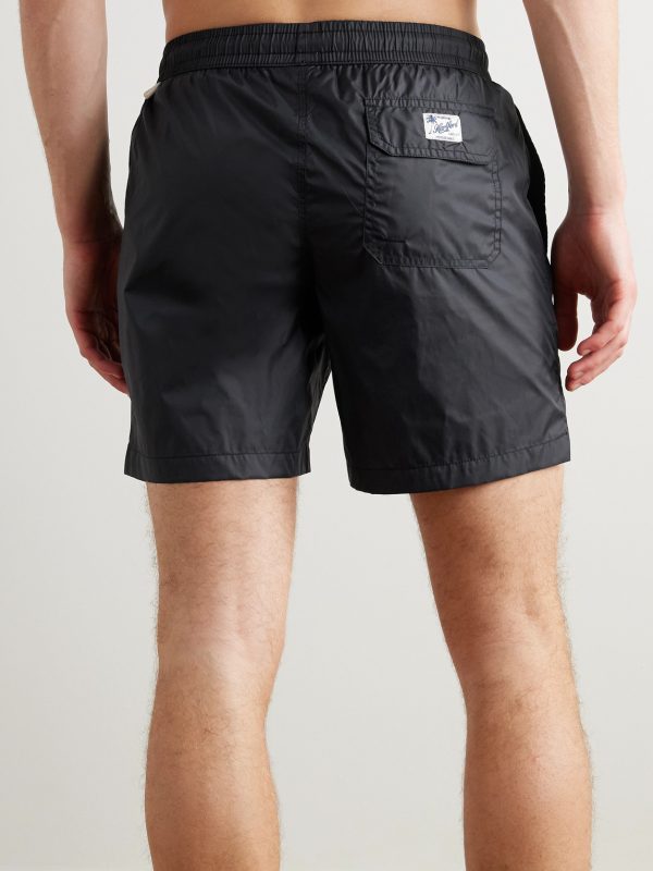 Slim-Fit Mid-Length Recycled Swim Shorts - BK Slim-Fit Mid-Length Recycled Swim Shorts - BK