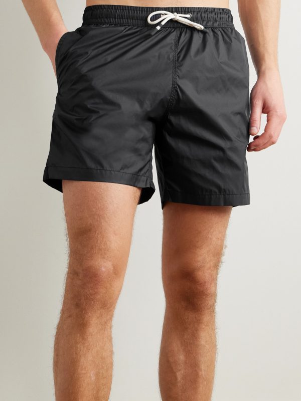 Slim-Fit Mid-Length Recycled Swim Shorts - OU Slim-Fit Mid-Length Recycled Swim Shorts - OU