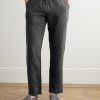 Joggy Straight-Leg Linen Drawstring Trousers - FR