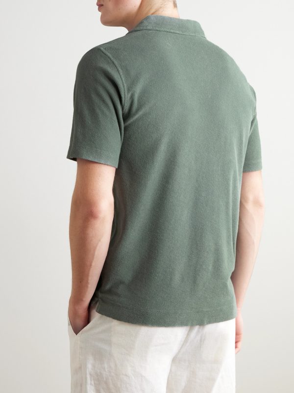 Cotton-Terry Polo Shirt - BK Cotton-Terry Polo Shirt - BK