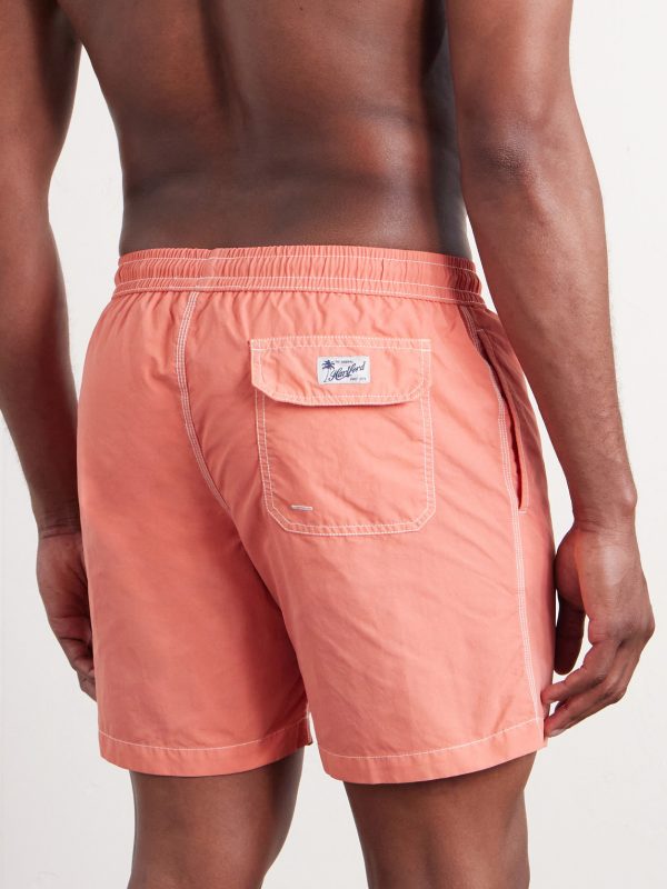 Slim-Fit Mid-Length Swim Shorts - BK Slim-Fit Mid-Length Swim Shorts - BK