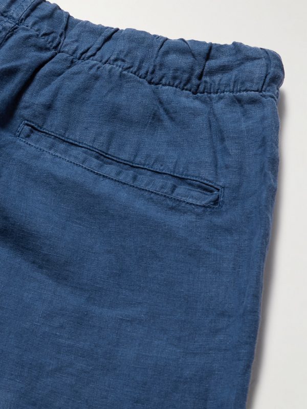 Joggy Straight-Leg Linen Drawstring Trousers - CU Joggy Straight-Leg Linen Drawstring Trousers - CU