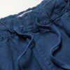 Joggy Straight-Leg Linen Drawstring Trousers - E1 Joggy Straight-Leg Linen Drawstring Trousers - E1
