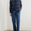Joggy Straight-Leg Linen Drawstring Trousers - OU Joggy Straight-Leg Linen Drawstring Trousers - OU
