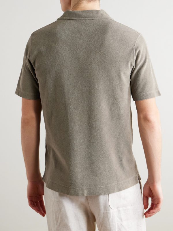Cotton-Terry Polo Shirt - BK