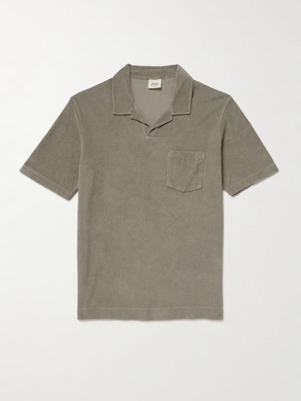 Cotton-Terry Polo Shirt