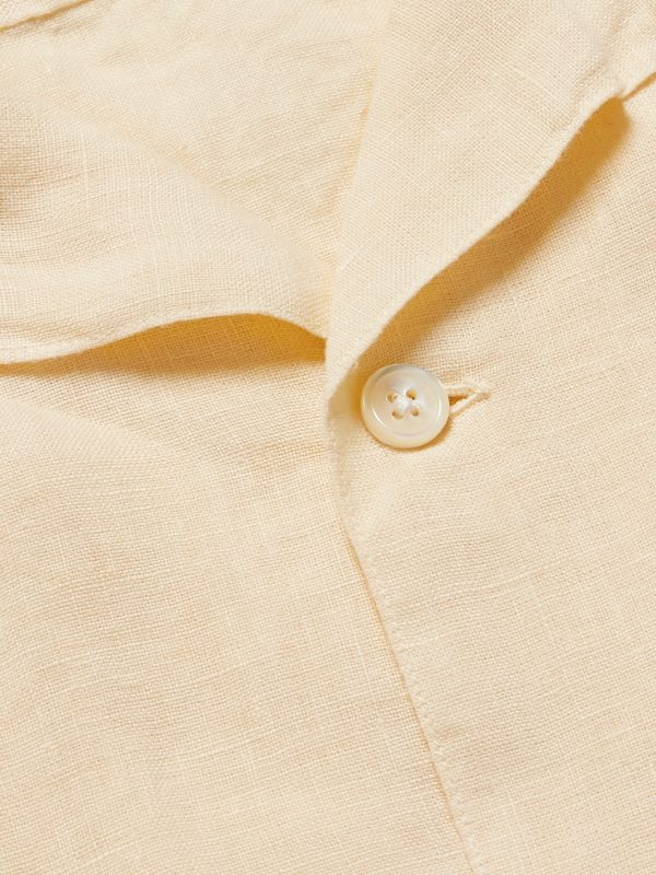Palmito Mc Pat Convertible-Collar Linen Shirt - CU Palmito Mc Pat Convertible-Collar Linen Shirt - CU