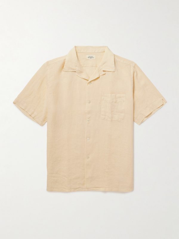 Palmito Mc Pat Convertible-Collar Linen Shirt Palmito Mc Pat Convertible-Collar Linen Shirt