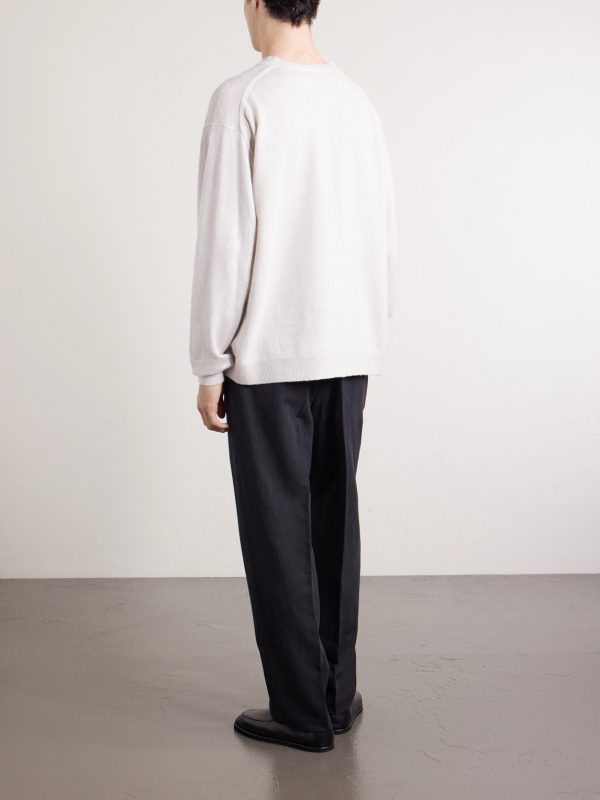 Linen and Cotton-Blend Sweater - BK Linen and Cotton-Blend Sweater - BK