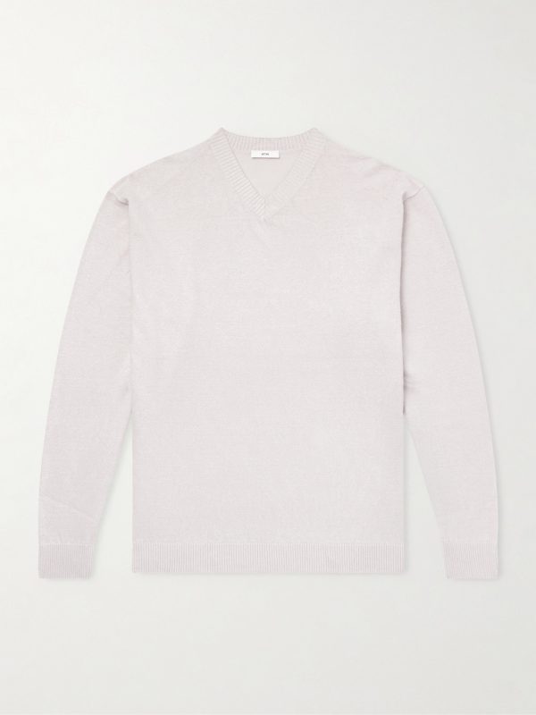 Linen and Cotton-Blend Sweater Linen and Cotton-Blend Sweater