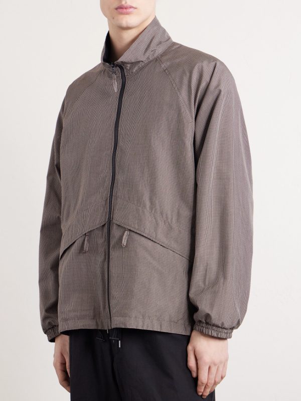 Reversible Checked Silk-Taffeta Jacket - FR