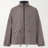 Reversible Checked Silk-Taffeta Jacket