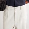 Wide-Leg Pleated Cotton-Twill Trousers - CU Wide-Leg Pleated Cotton-Twill Trousers - CU