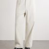 Wide-Leg Pleated Cotton-Twill Trousers - FR Wide-Leg Pleated Cotton-Twill Trousers - FR