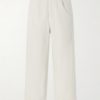 Wide-Leg Pleated Cotton-Twill Trousers Wide-Leg Pleated Cotton-Twill Trousers