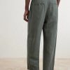 Wide-Leg Cotton and Linen-Blend Twill Trousers - BK Wide-Leg Cotton and Linen-Blend Twill Trousers - BK